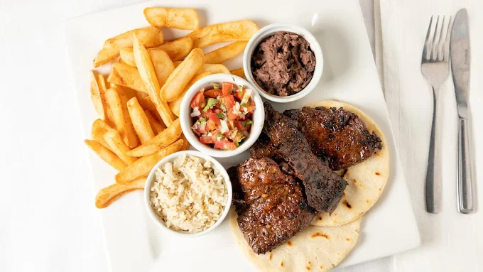 Pupusa frita Salvadorian specialty at El Padrino Restaurant Calgary