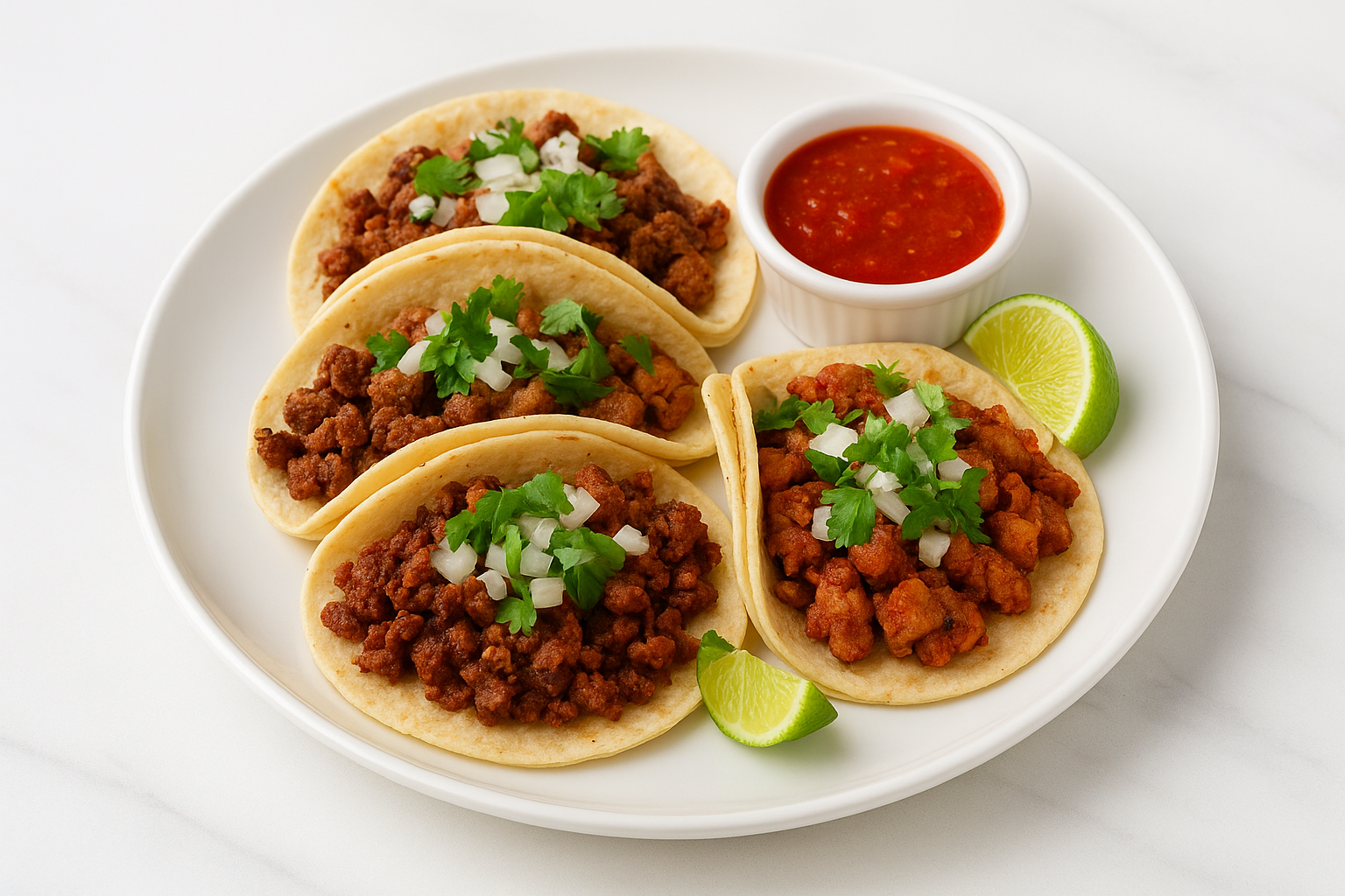 Fresh authentic Mexican tacos at El Padrino Restaurant in Calgary, AB